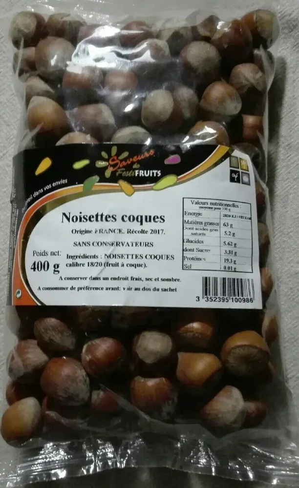 Noisettes coques