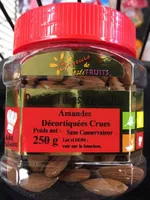 Amandes decortiquees crues