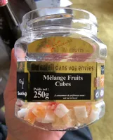 Melange fruits cubes