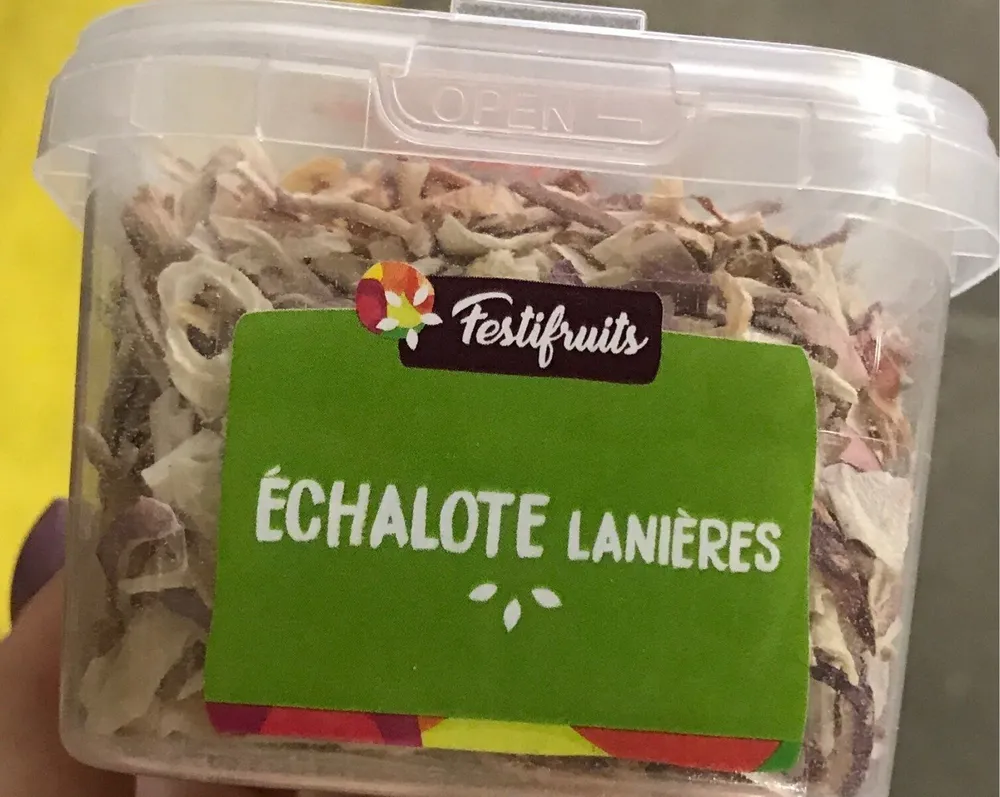Echalotes en lanières