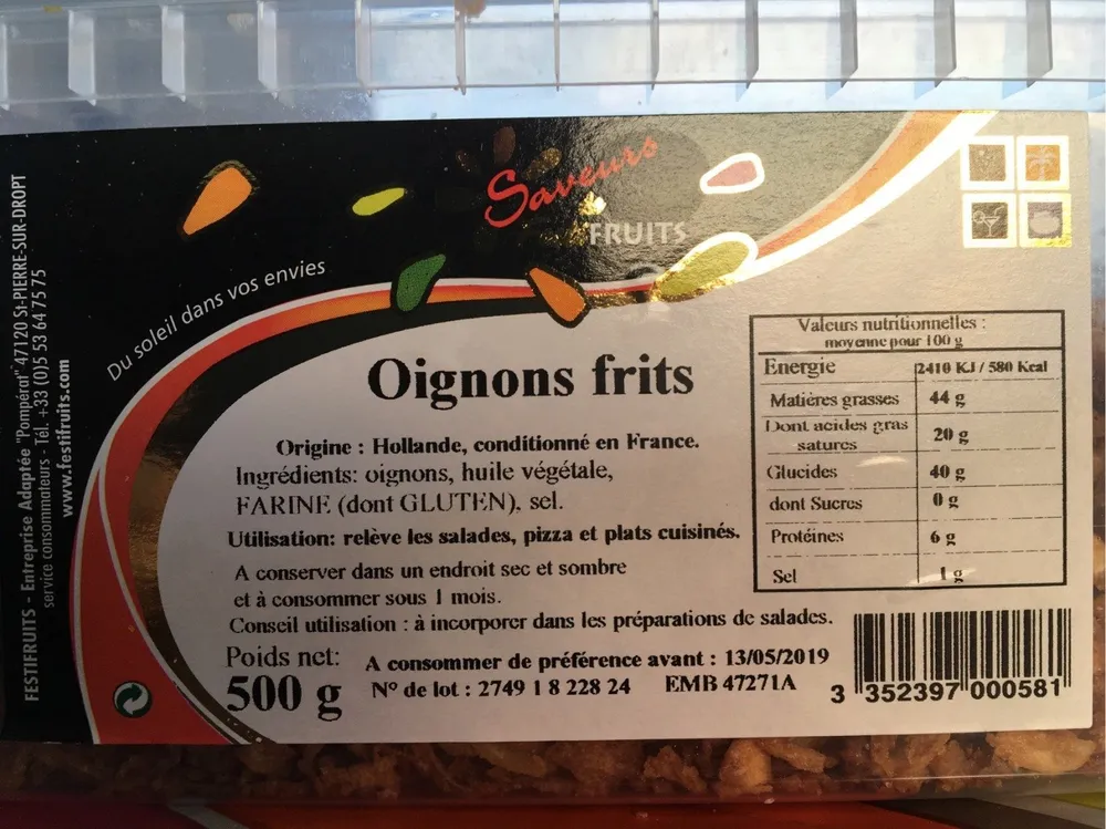 Oignons frits