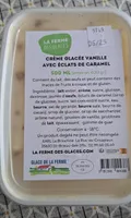 Crème glacée vanille avec éclats de caramel