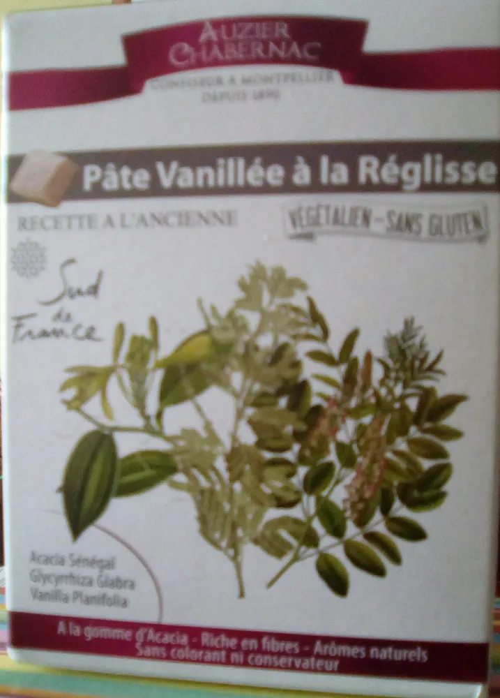 Pates vanillees a la reglisse AUZIE