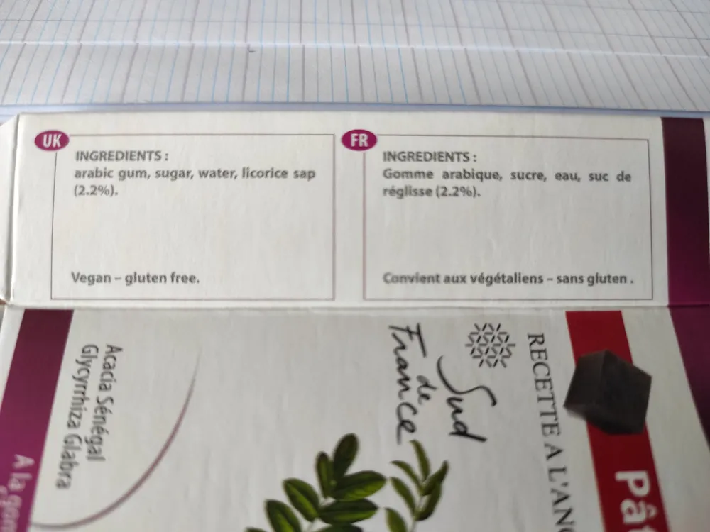 Pâte de Réglisse