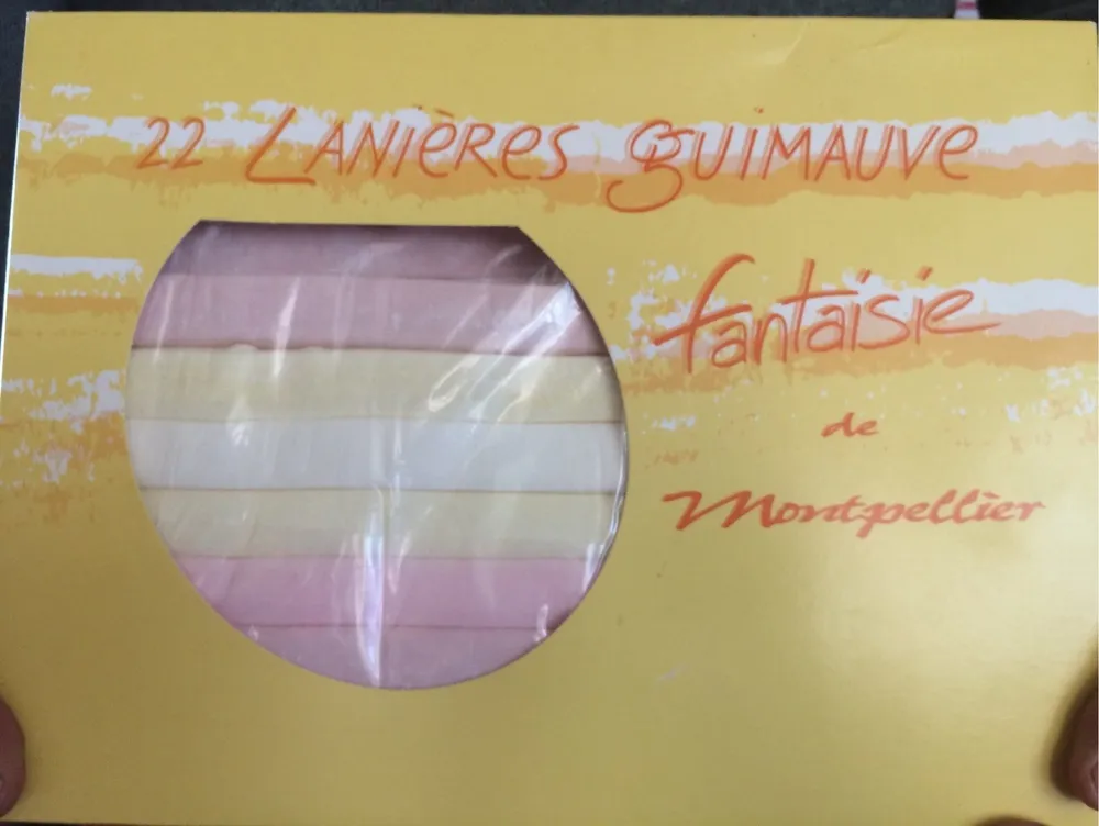 22 lanieres guimauve fantaisie
