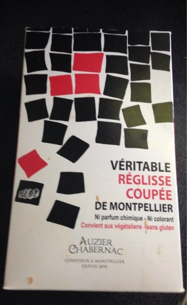 Véritable réglisse coupée de Montpellier
