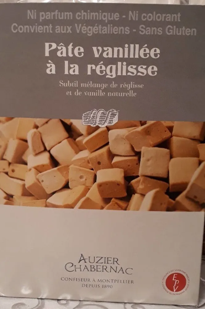 Pâte vanillée à la réglisse