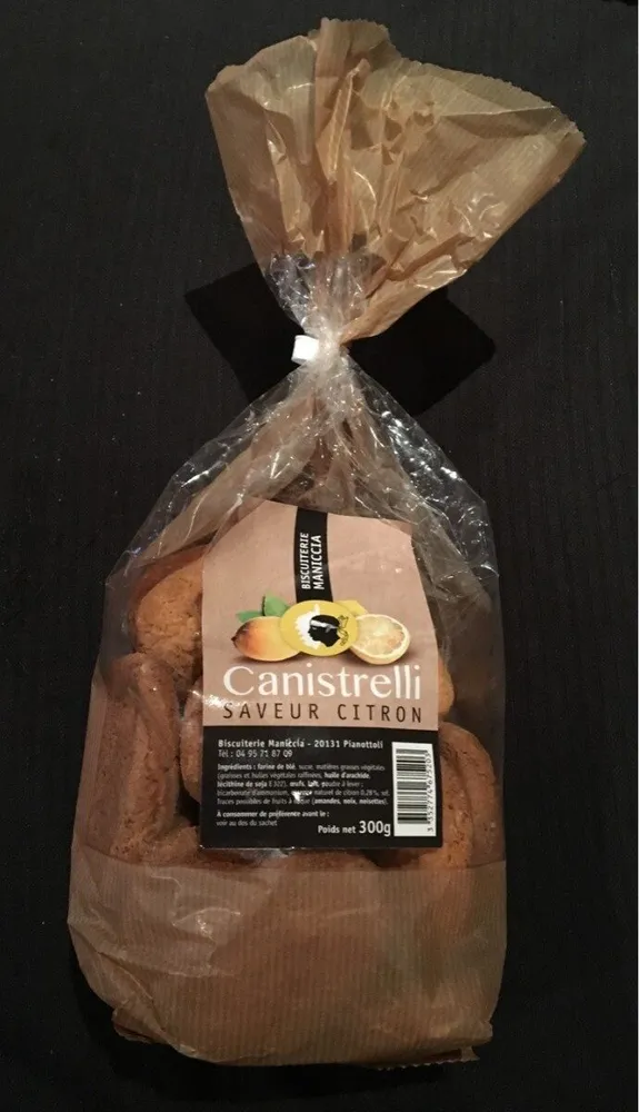 Canistrelli saveur citron