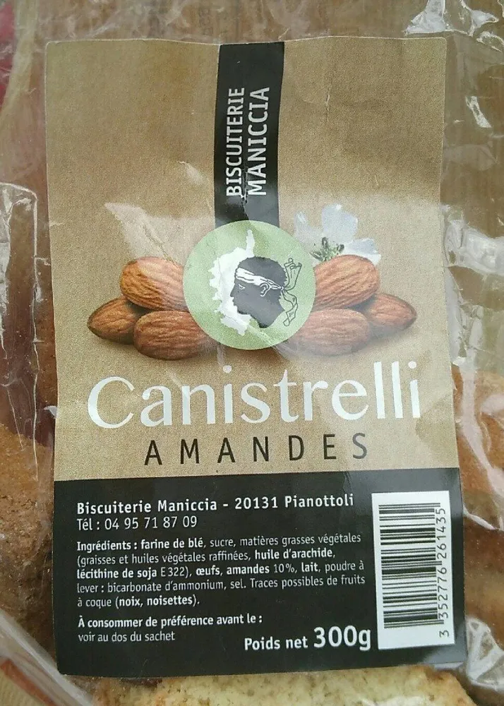 Canistrelli amandes