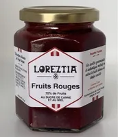 Confiture fruits rouged