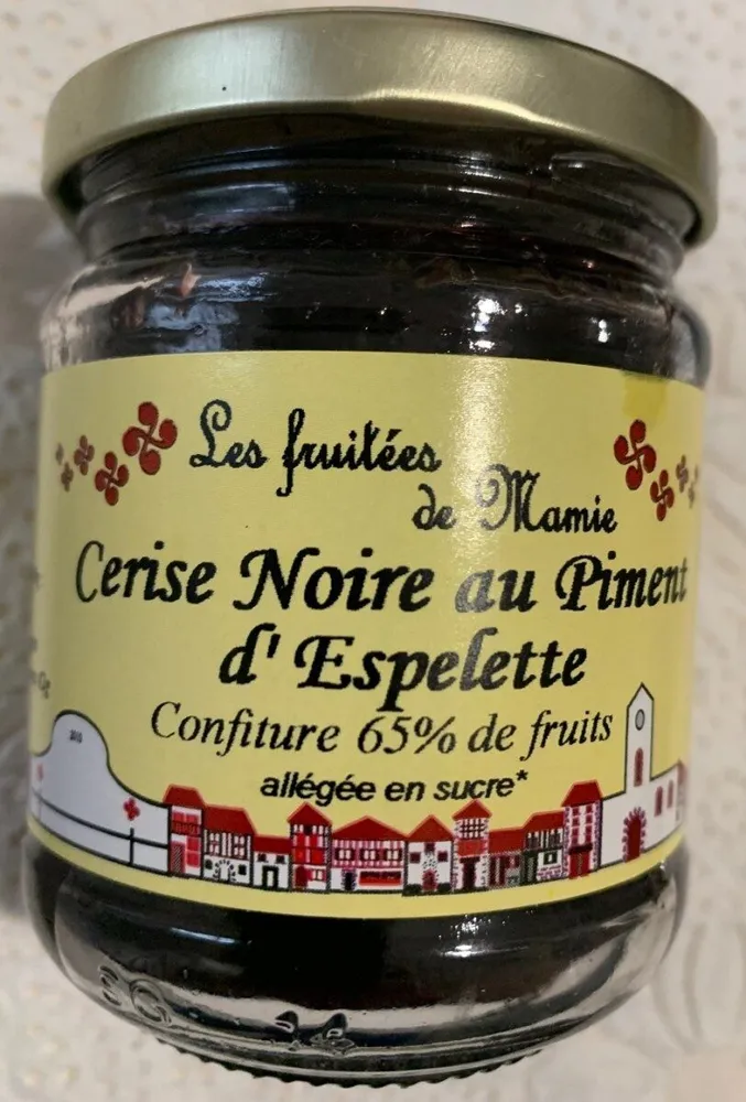 Confiture de cerise noire au piment d'espelette
