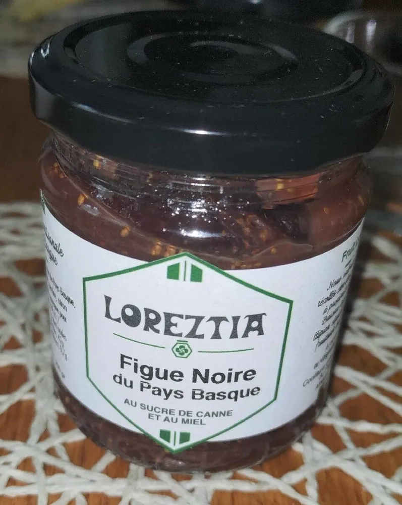 Figue noire du  pays basque au sucre de canne et au miel