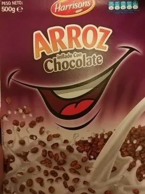 Arroz inflado con chocolate