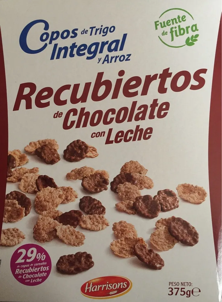Recubiertos de chocolate con leche