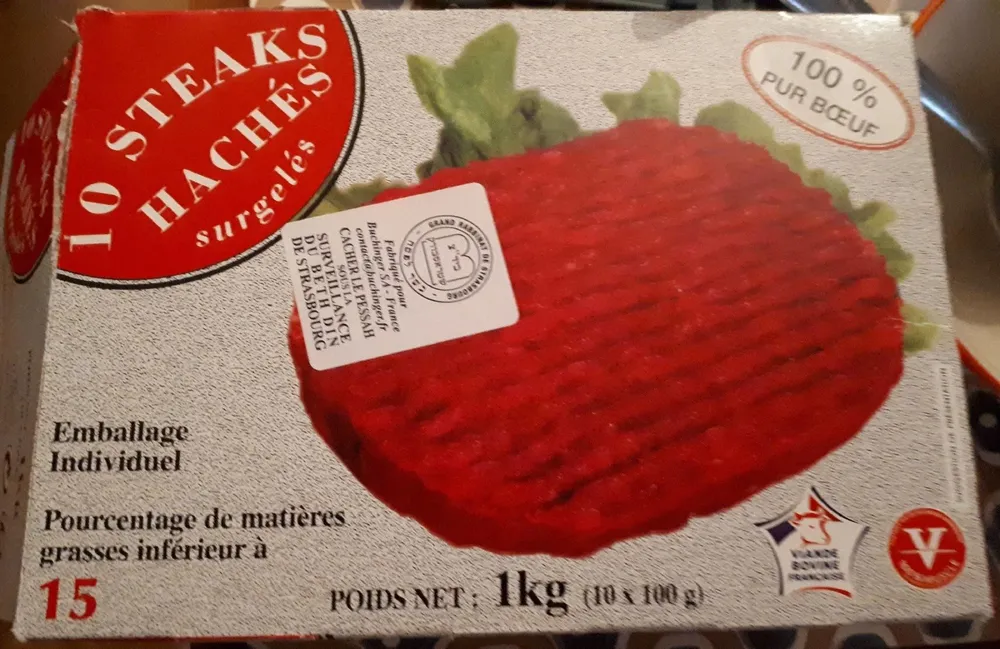 10 Steaks hachés surgelés