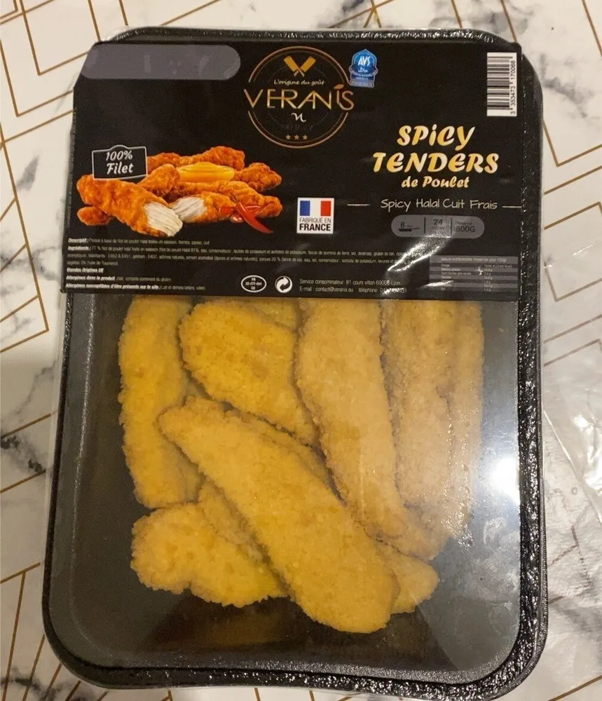 Spicy tenders de poulet