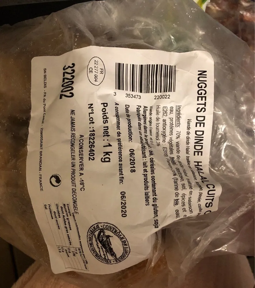 Nuggets de dinde