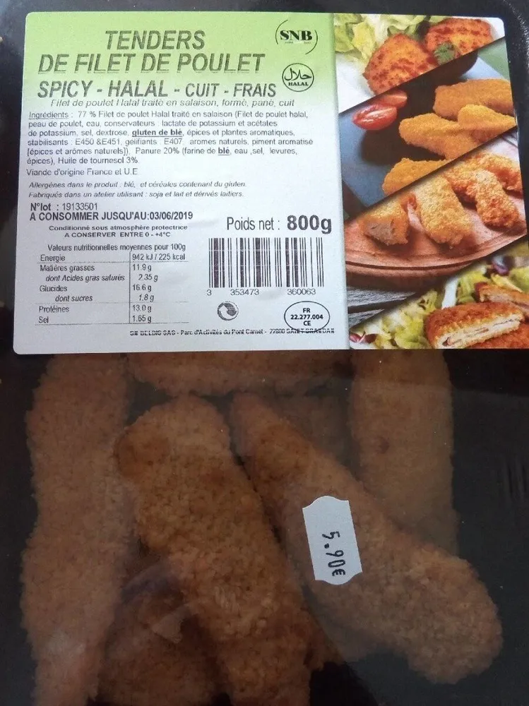 Tenders de poulet