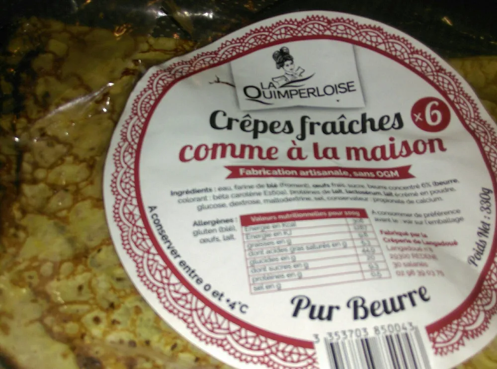 Crepes fraiches comme a la maison