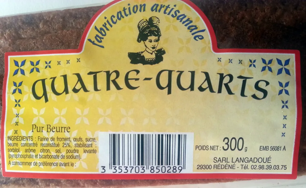 Quatre-Quarts Pur Beurre