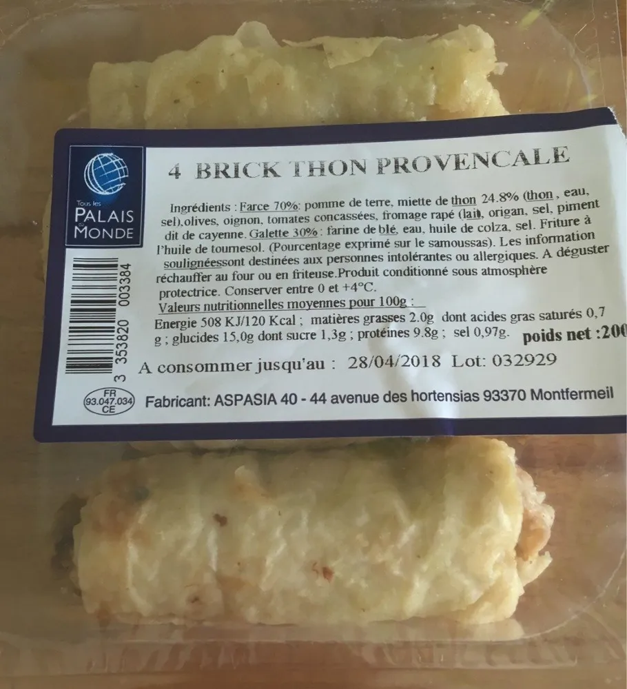 Brick thon provencale