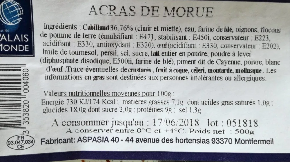 Acras de morue