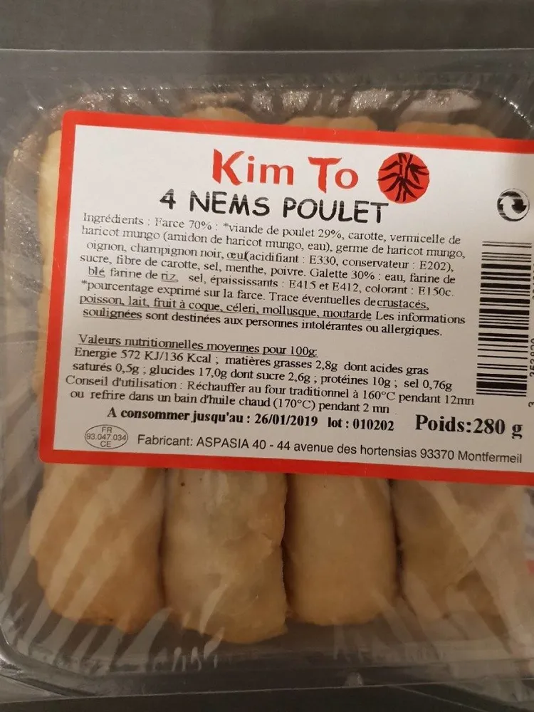 Nems poulet