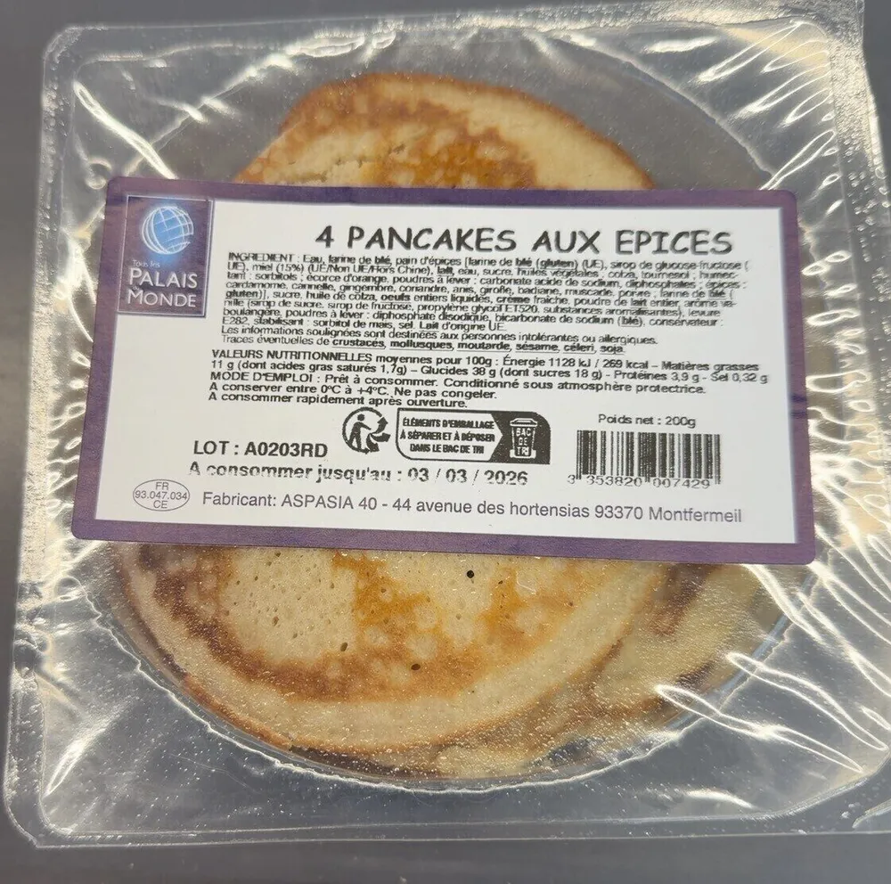 Pancakes aux epices