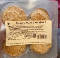 16 MINI BLINIS AU SEIGLE