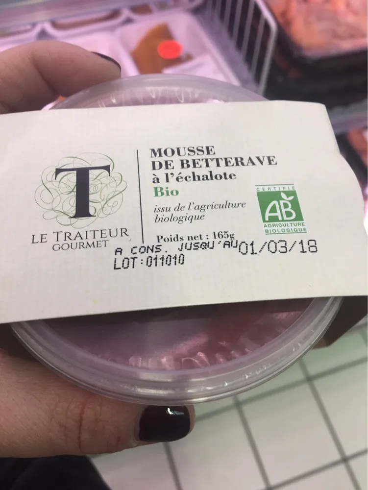 Mousse de betterave à l’echalote