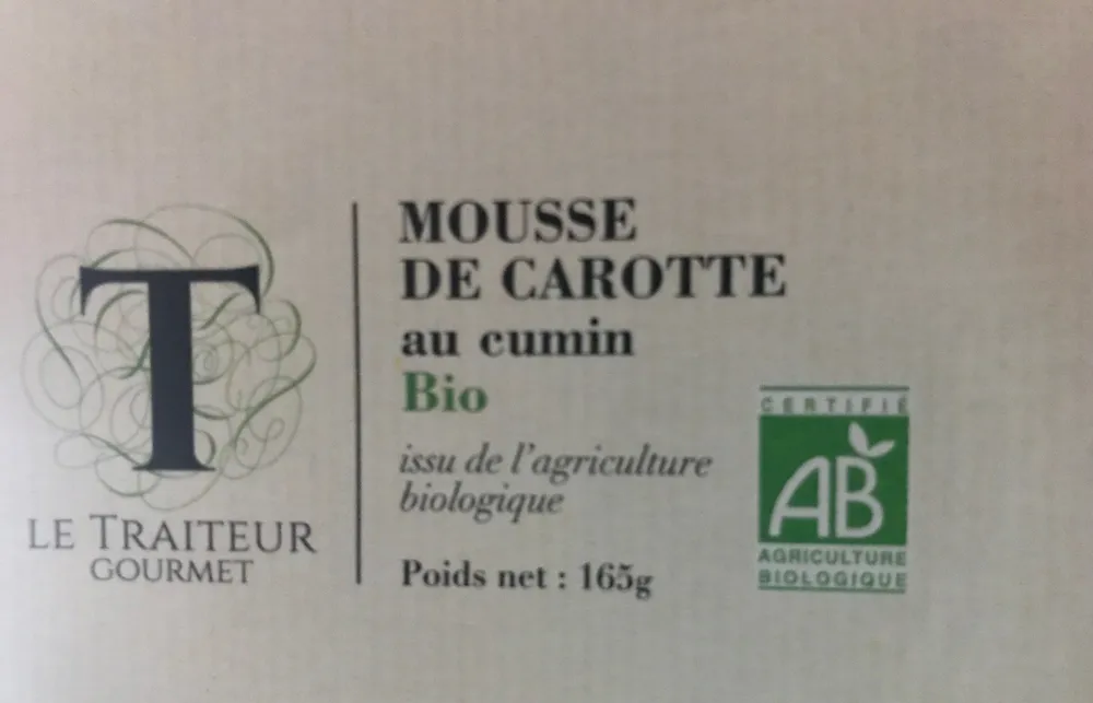 Mousse de carotte au cumin
