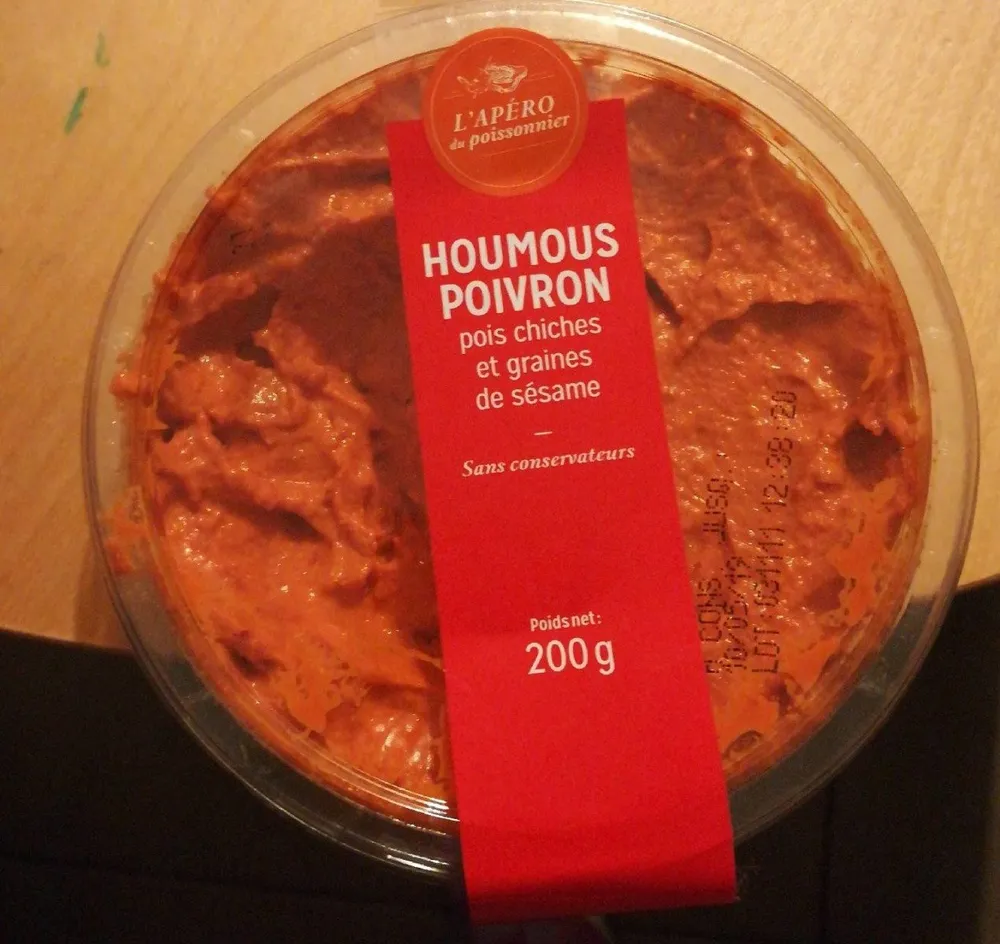 Houmous poivron et graine d sésame
