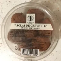 Acras de crevettes et sauce aigre-douce