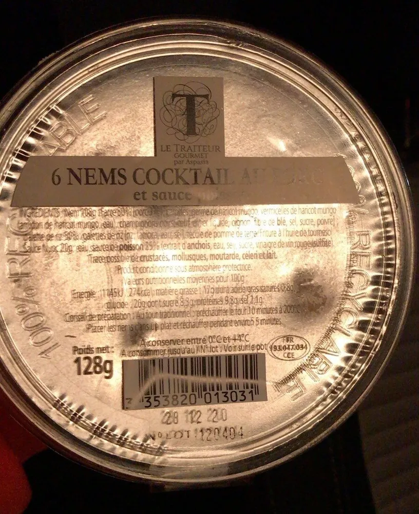 Nems cocktail au porc