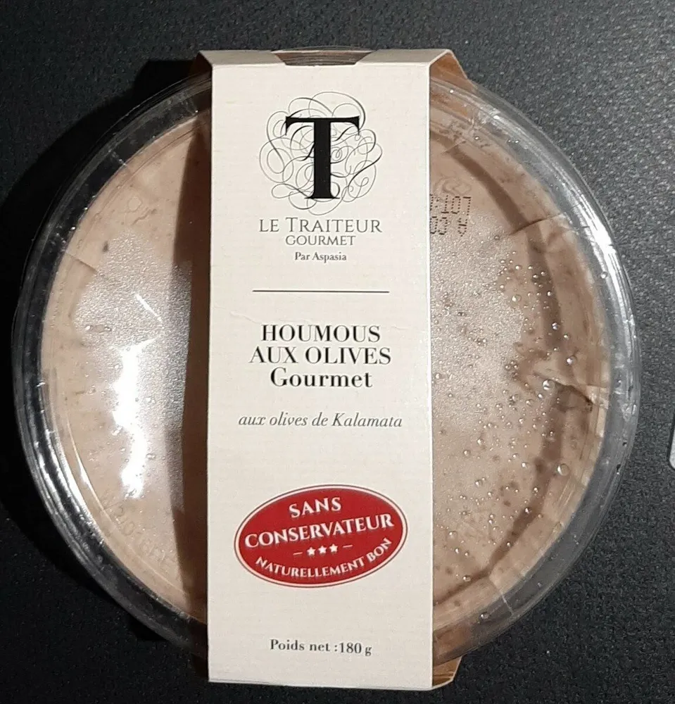 Houmous aux olives gourmet