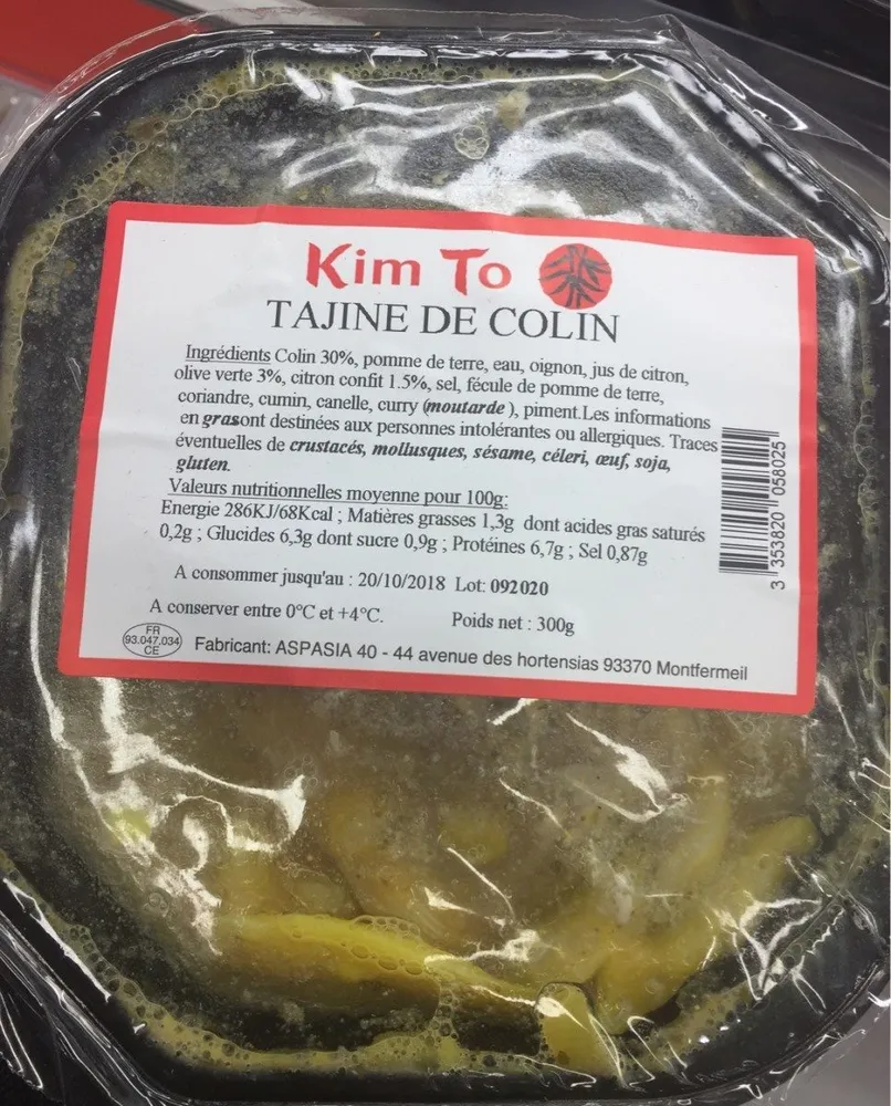 Tajine de colin