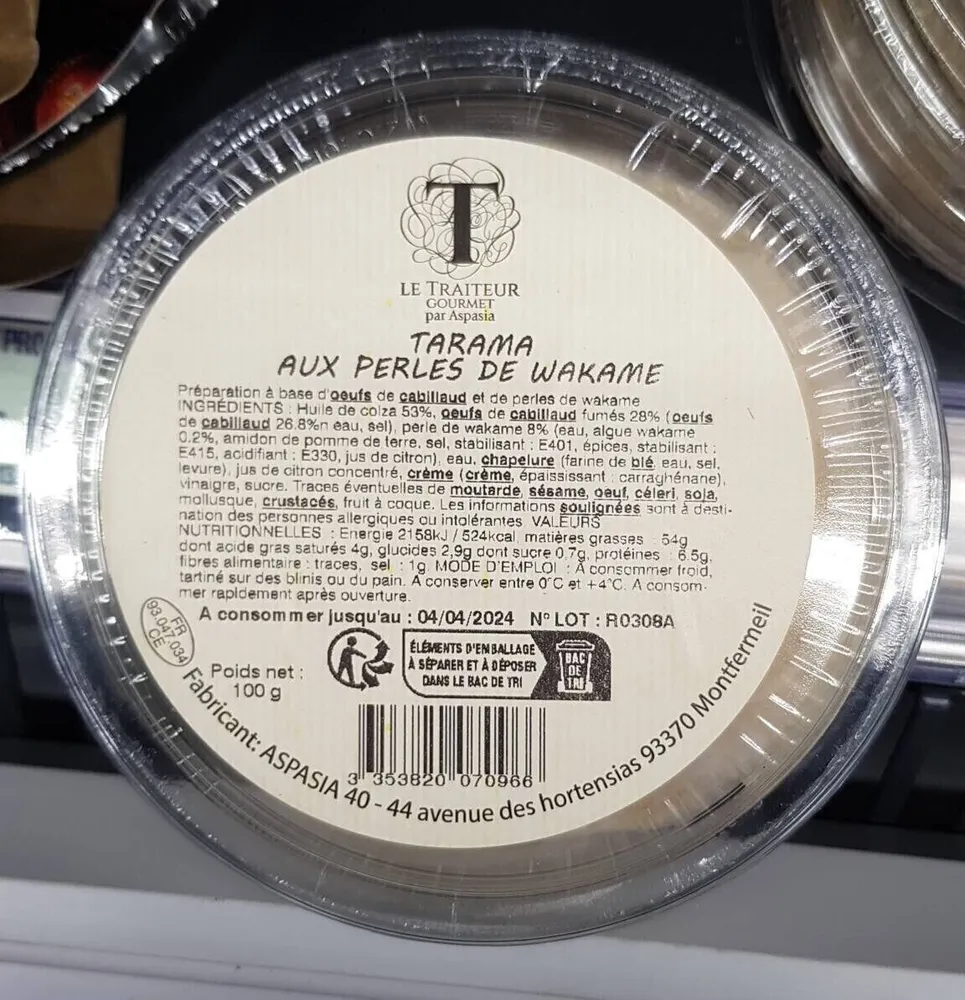 Tarama perles wakame