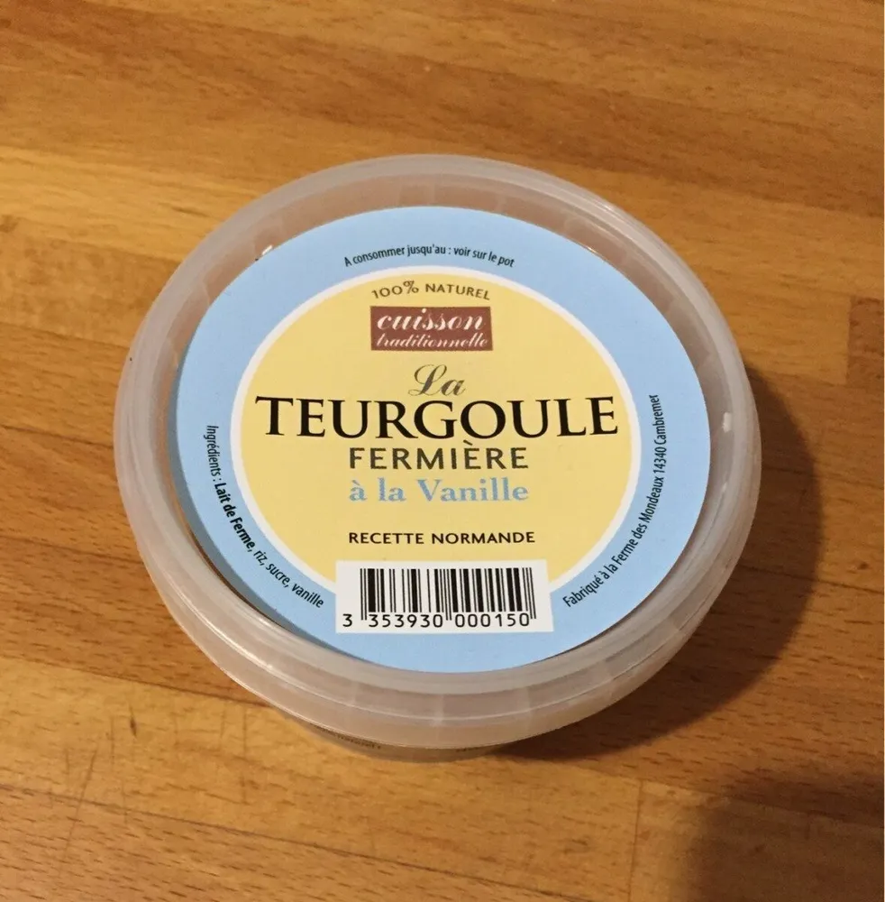 La Teurgoule fermière à la vanille