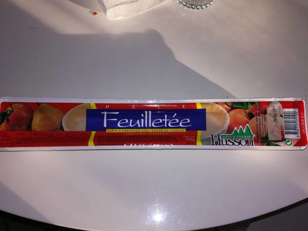 Pâte feuilletée à dérouler 250g