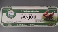 12 oeufs frais d'Anjou