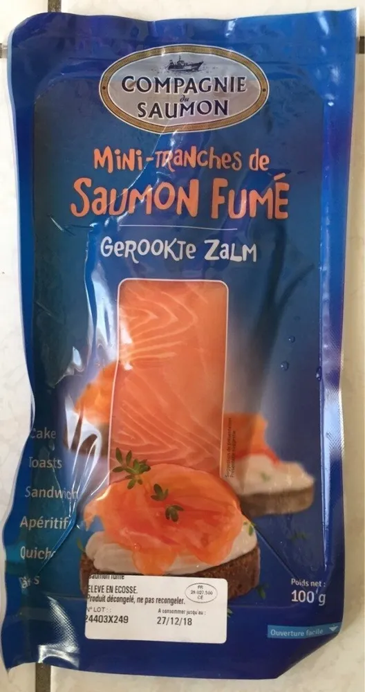 Mini-tranches de Saumon Fumé