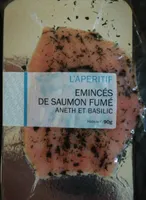 Émincés de saumon fumé aneth et basilic