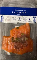 Émincés de saumon fumé aux graines de courge