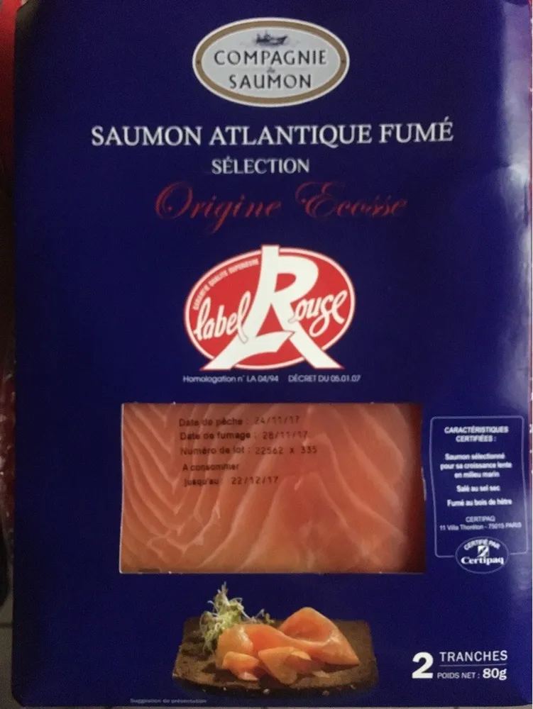 Saumon atlantique fumé