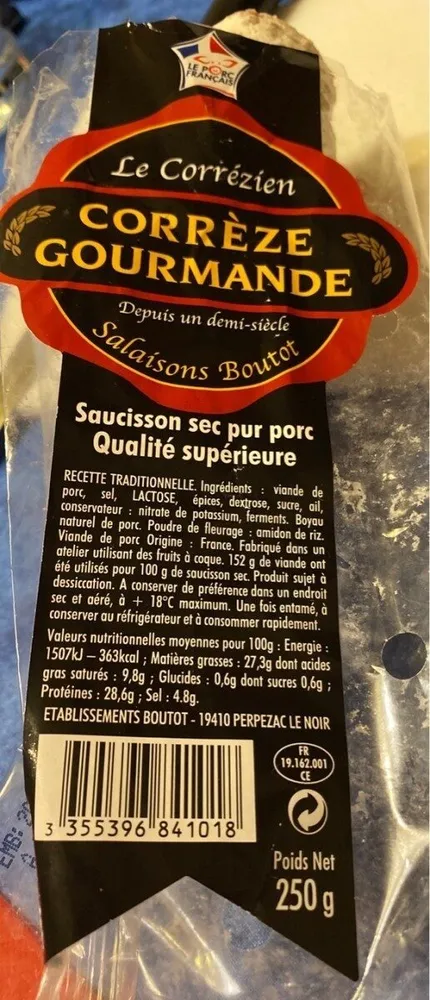 Saucisson sec Le Corrézien