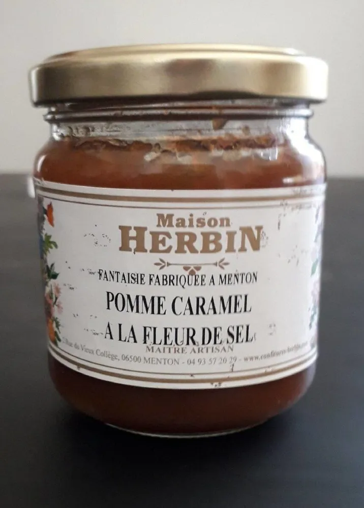 Confiture pomme caramel à la fleur de sel