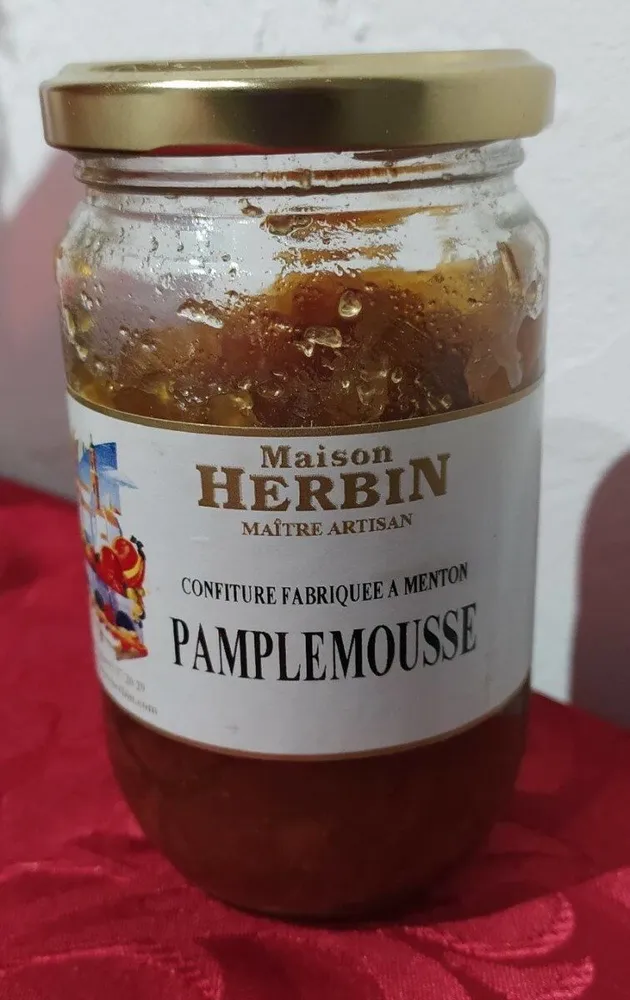 Confiture fabriquée à Menton PAMPLEMOUSSE
