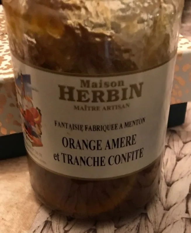 Orange amere et tranche confite
