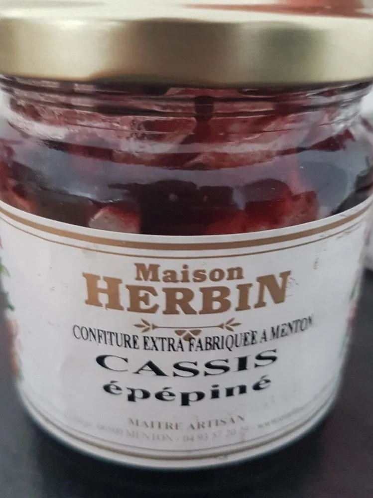 Confiture extra cassis épépiné