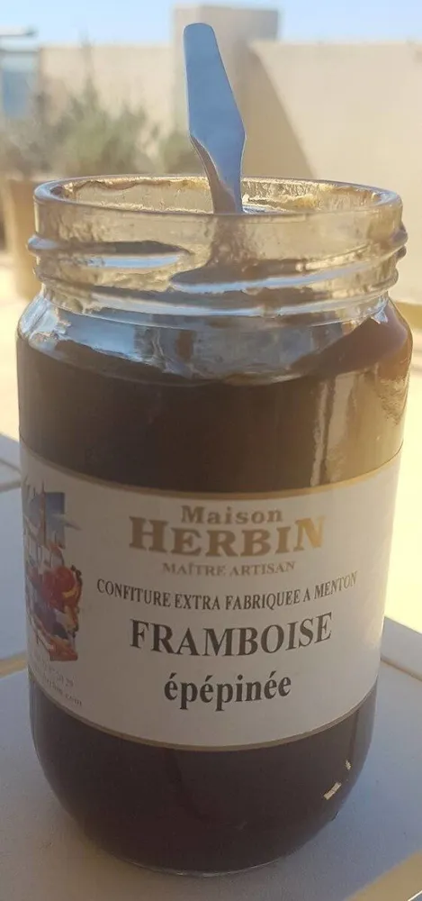 Confiture herbin extra framboise épépinée
